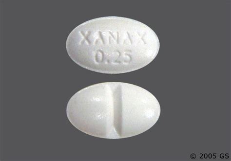 xanax white oval